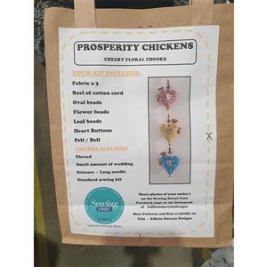 Allison Maryon's Cheery Floral Chooks Prosperity Chickens Kit