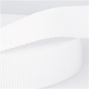 White Polypropylene Webbing 1.5m x 25mm