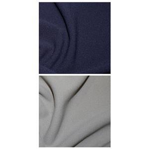 Navy & Silver  Scuba Crepe Fabric Bundle (2.5m)