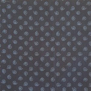 Tone on Tones Black Tossed Swirls Fabric 0.5m