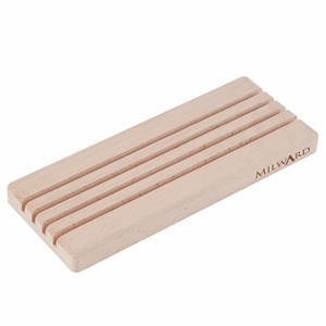 Milward Small Beech Wood Ruler Rack with 4 Slots