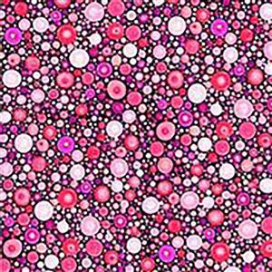 Mindful Mandalas Pink Blue Pebble Fabric 0.5m