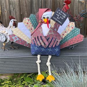 Allison Maryon's Tucker the Turkey Kit: Instructions, Fabric Panel and Trimmings