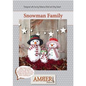 Amber Makes Snowman Family Instructions, including Free Knitting Pattern