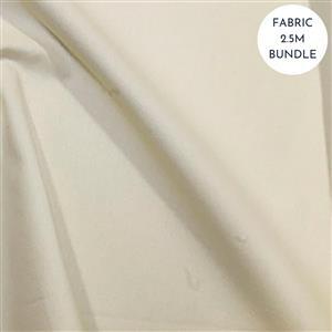 100% Cotton Vanilla Fabric Backing Bundle (2.5m)