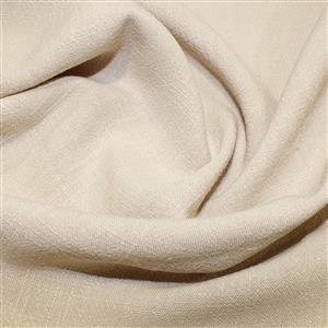 Cream Linen-Look Viscose Fabric 0.5m 
