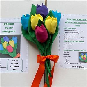 Allison Maryon's Vivid Plains Fabric Tulip Kits