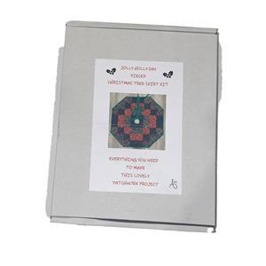 Allison Maryon's Jolly Holly-Day Christmas Tree Skirt in Gingerbread Kit