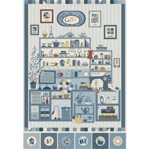 American Country Collection Blue Panel 0.75m