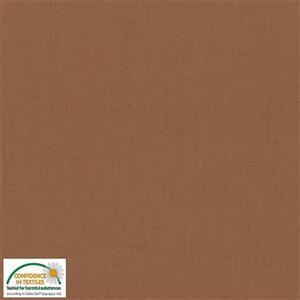 Swan Solid Nougat Brown Fabric 0.5m