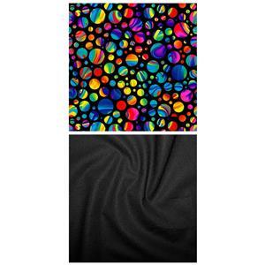 UNDER £10! - Rainbow Dragon Kaleidoscope Circles Fabric Bundle (1m)